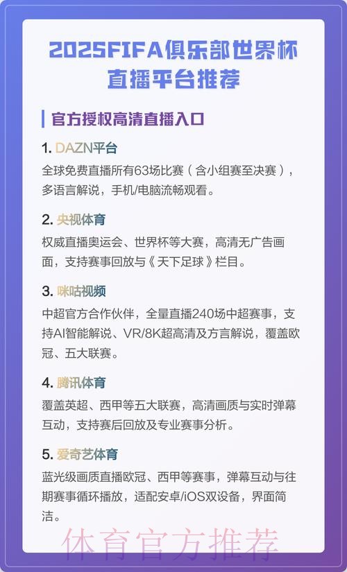 高画质稳定的世界杯直播平台推荐 高画质稳定的世界杯直播平台推荐